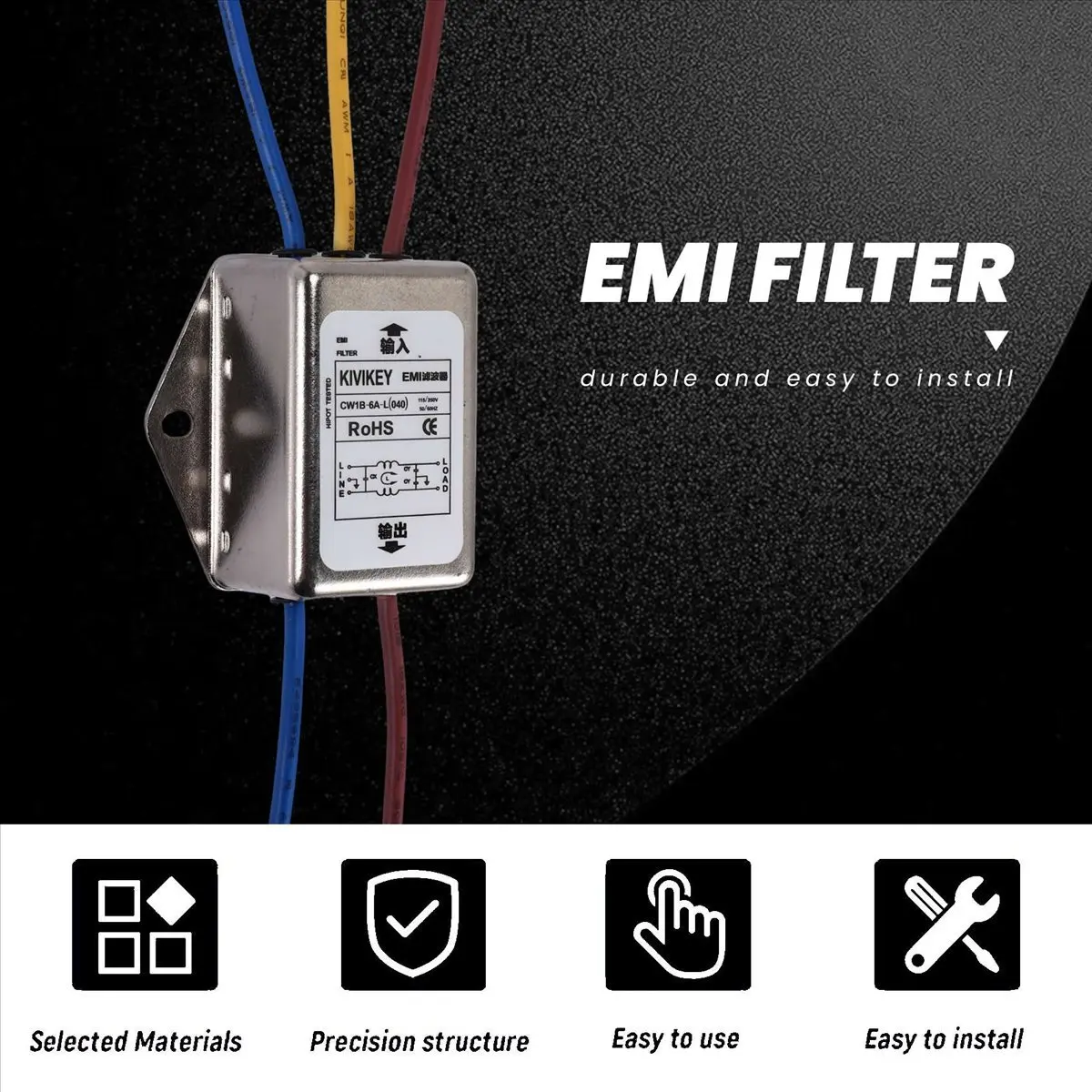 REST AC 115 V / 250 V 6 A individual Phase noise filter