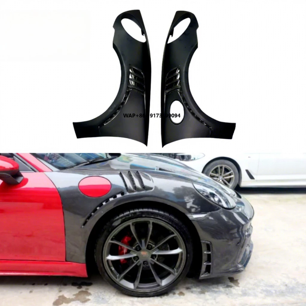

Передние крылья для Porsche 718 Cayman Boxster 2016-2024, боковые крылья, детали для модификации кузова автомобиля