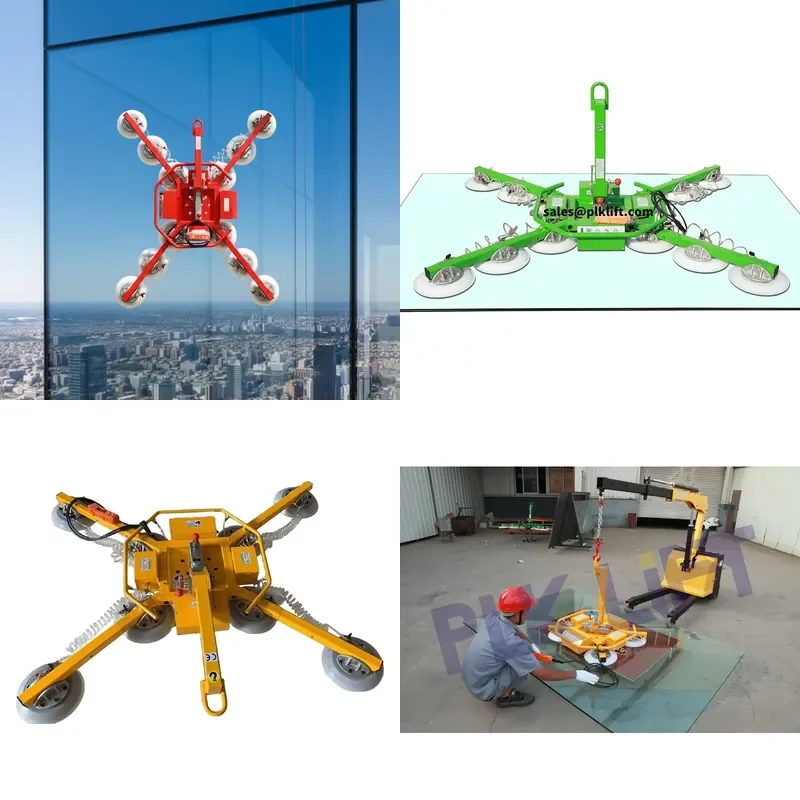 SFW Certificate New PLK LIFT 400-1200kg Battery Powered Electric Construction Carbon Steel & Aluminum Vacuum Lifter for
