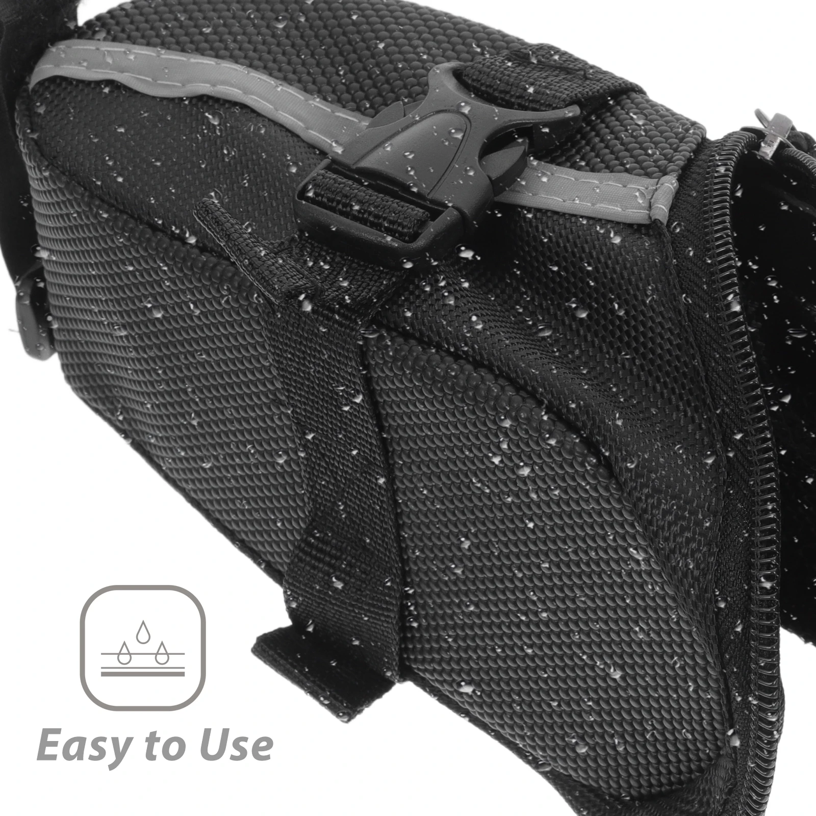 

Waterproof Bike Saddle Reflective Stripes Quick Release Zip Closure Anti Slip Pocket For Mountain Cycling Seatpost Bags