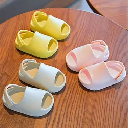 Estate bambino bambino bambini sandali Slip-On ragazzi ragazze schiuma scivoli da spiaggia colore caramella bambini sandali traspiranti leggeri