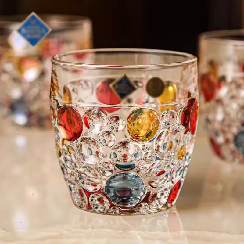 

Whiskey Glass Creative Art Crystal Glass Cup for Wine Water Fruit Juice use Carved Finished Wedding Gifts Home Party Presents