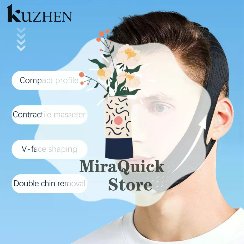 V Face Shaper Lift Massager Anti Wrinkle Red Soins De Double Chin Bandage Thin Face Care Beauty Health Slimming For Man
