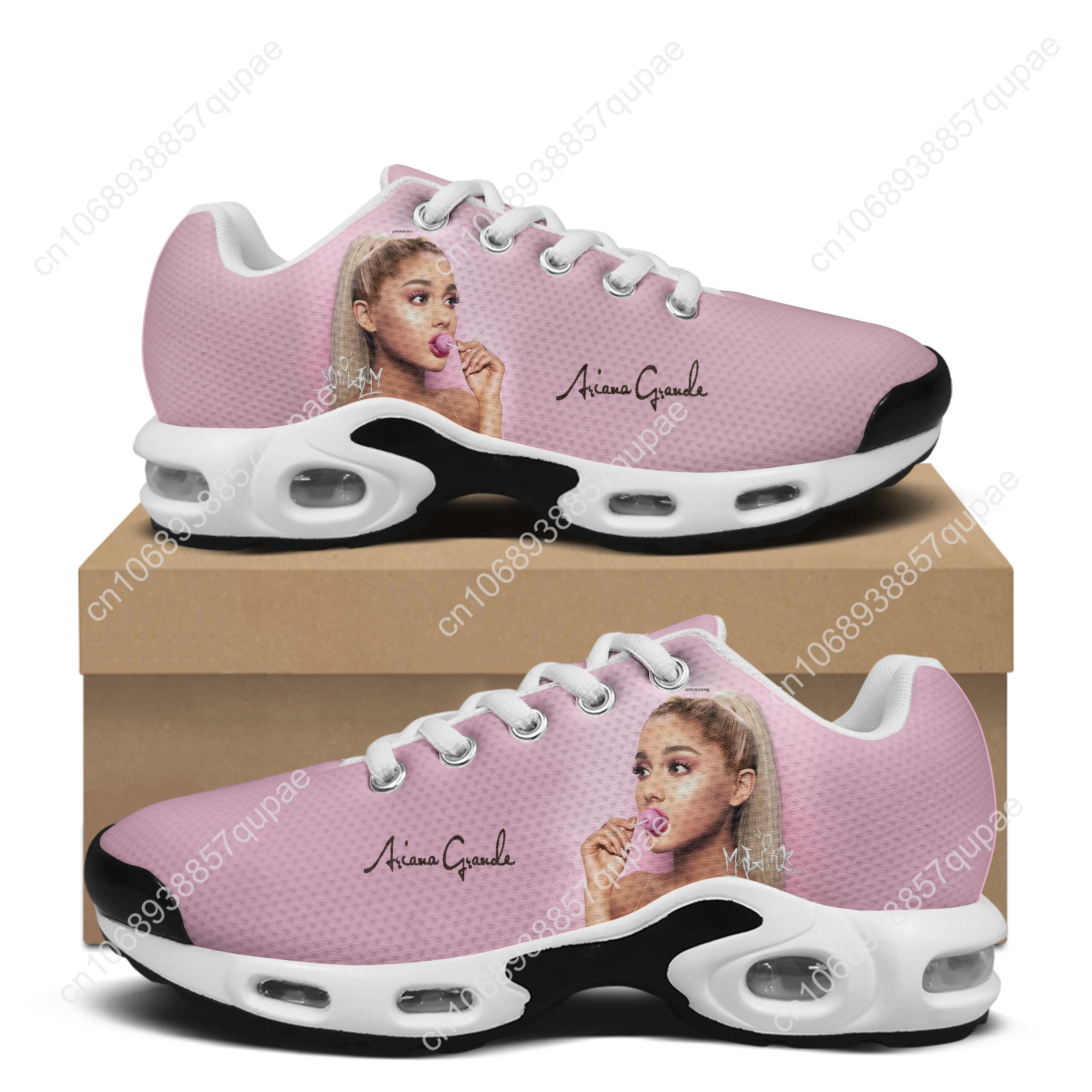 Ariana Grande Air Cushion Sneakers Singer Mens Womens Teenager Lightweight Sports High Quality Custom Leisure Mesh Sneaker