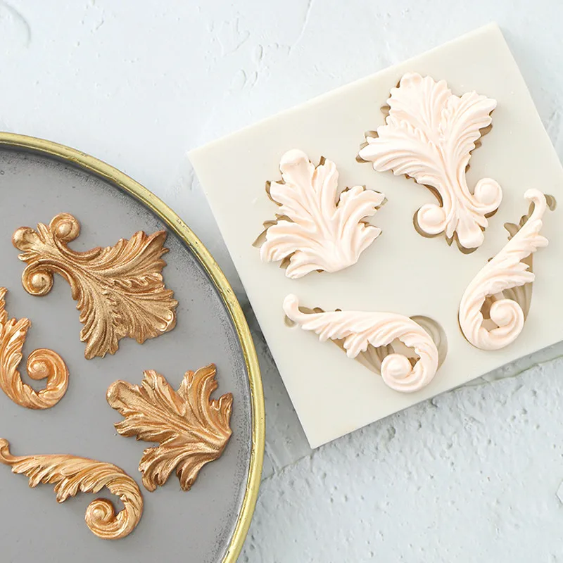 3d Craft Baroque Relief Silicone Mold For Baking Cake Border Fondant Mold DIY Cake Decorating Tools Chocolate Gumpaste Moulds