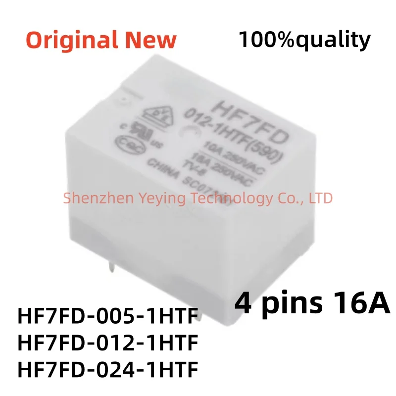 2-10Pcs/Lot 100% New Hf7Fd-005-1Htf Hf7Fd-012-1Htf Hf7Fd-024-1Htf 4Pins 16A