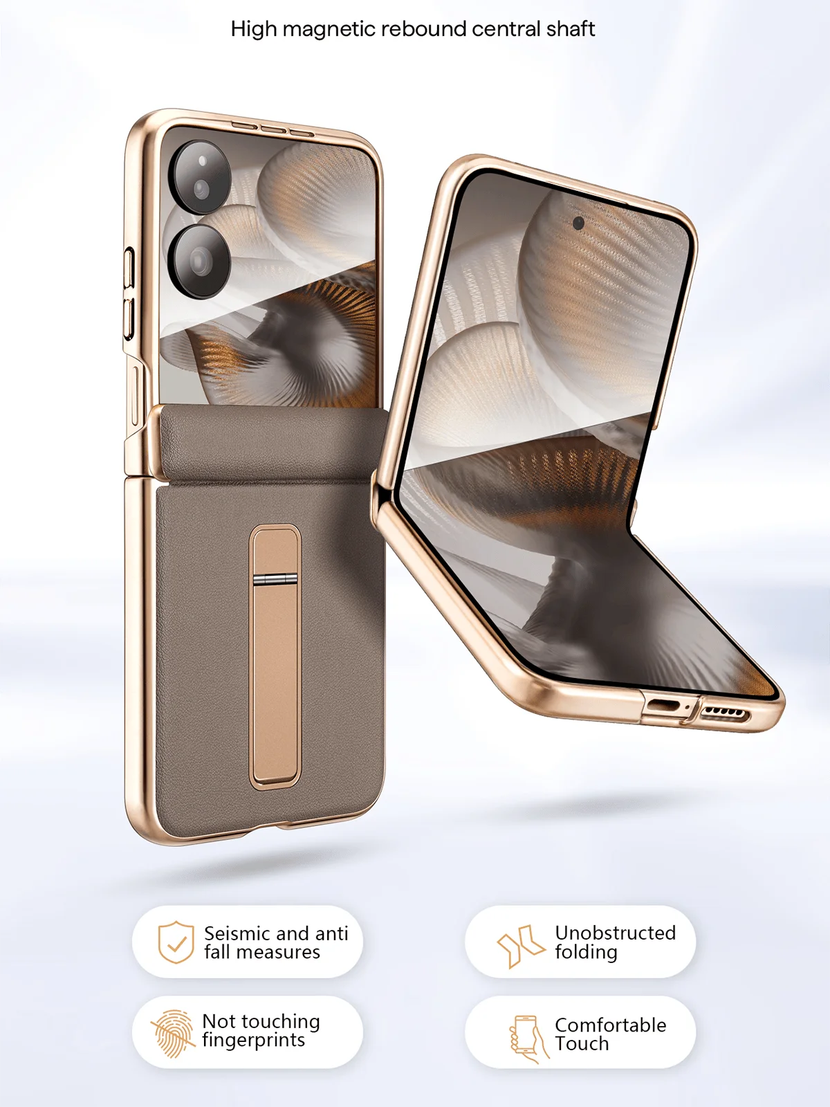 For Xiaomi Mix Flip Case High-end Leather Auto-Rebound Sprin