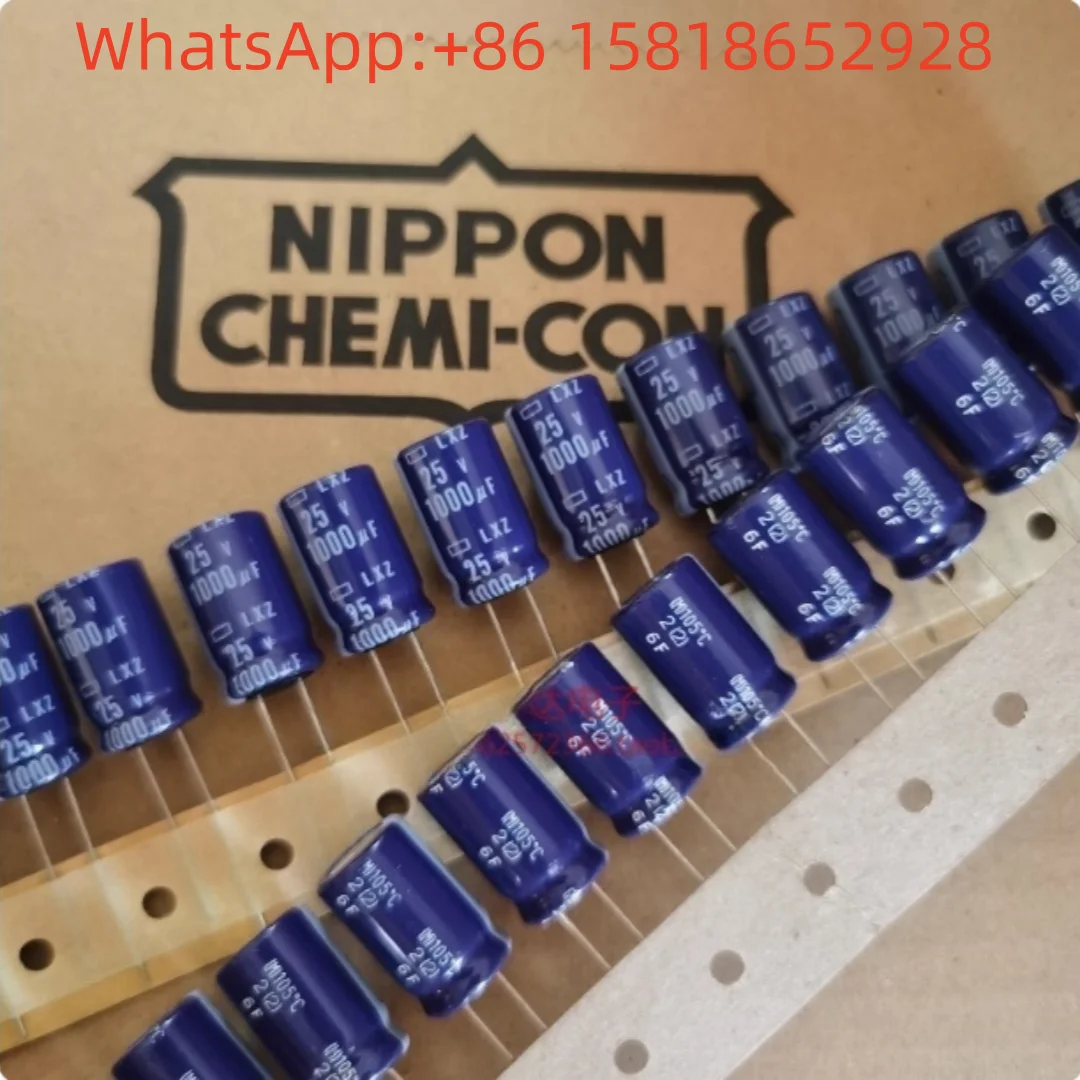 

10pcs 25V1000UF 12.5X20 Black Diamond LXZ High-Frequency Low-Resistance Blue Cloak Electrolytic Capacitor 1000UF25V