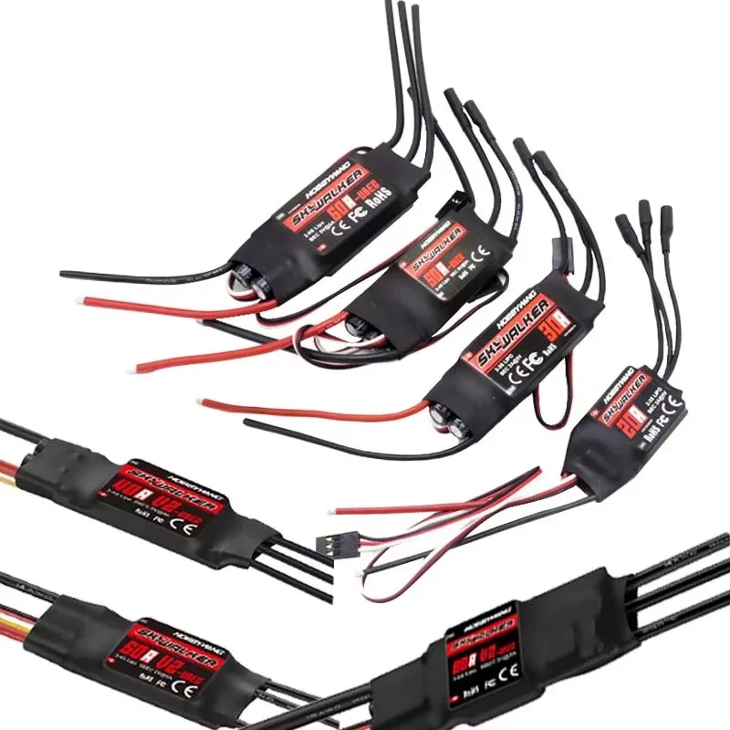 

Hobbywing Skywalker бесщеточный ESC 20A 30A 40A 50A 60A 80A с UBEC для контроллера скорости радиоуправляемого вертолета множественная защита