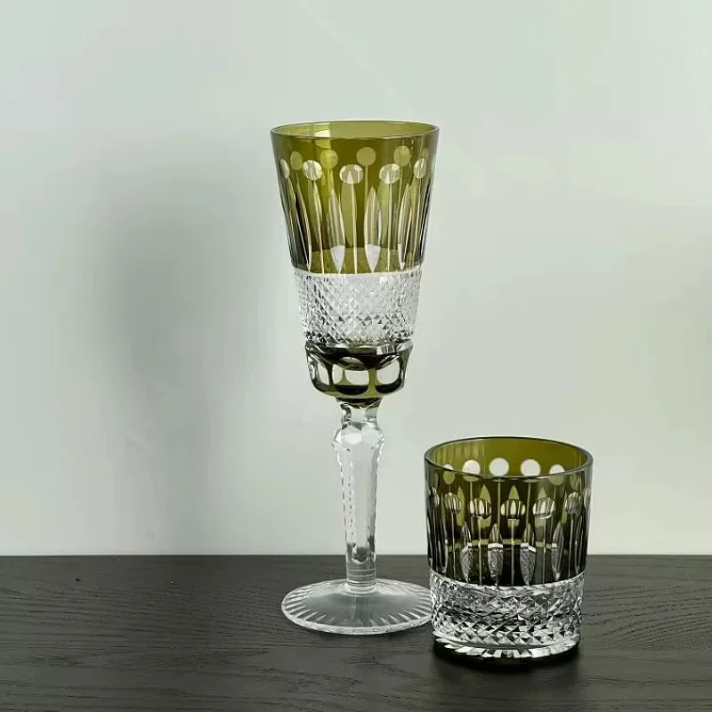240 ml 320 ml Classic Auspicious Clouds Edo Kiriko Whiskey Glass Tumbler Japanese Style Cocktail Cup with Gift Box Cut Glassware