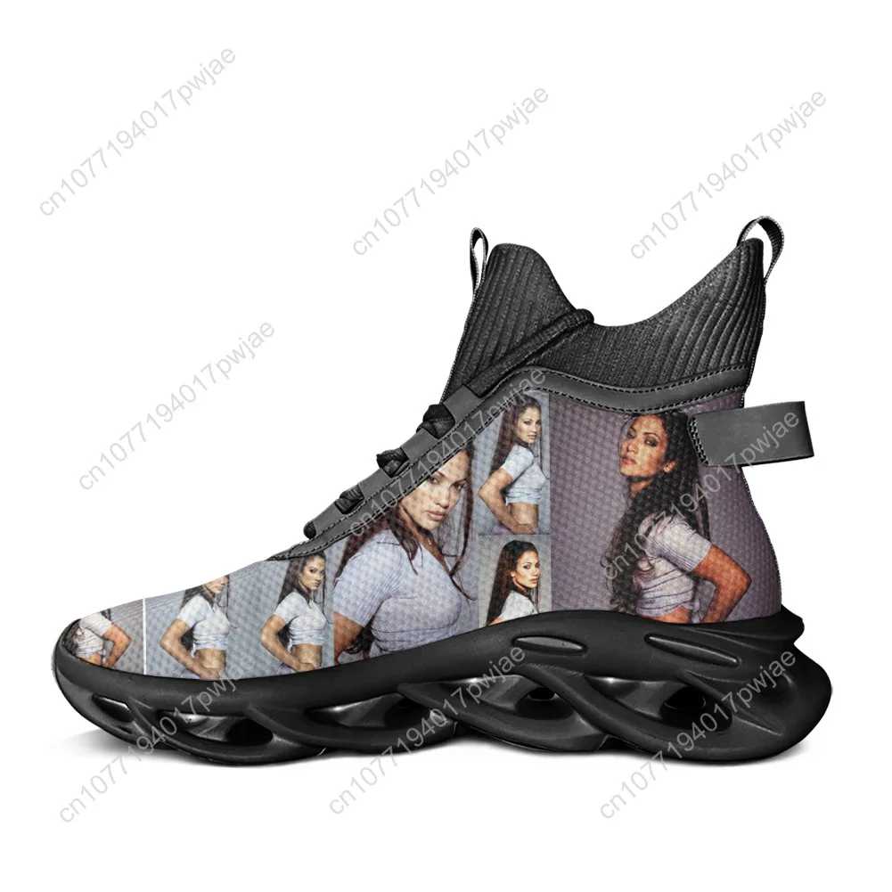 Jennifer Lopez Hip hop Singer High Top Flats Sneakers Mens Womens Hiking Sneakers Travel Shoes Running Casual Custom shoes