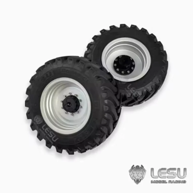 1/14 LESU Model Accessories Simulation Truck Tires High Quality Rubber Tyres Model For LESU Backhoe Model