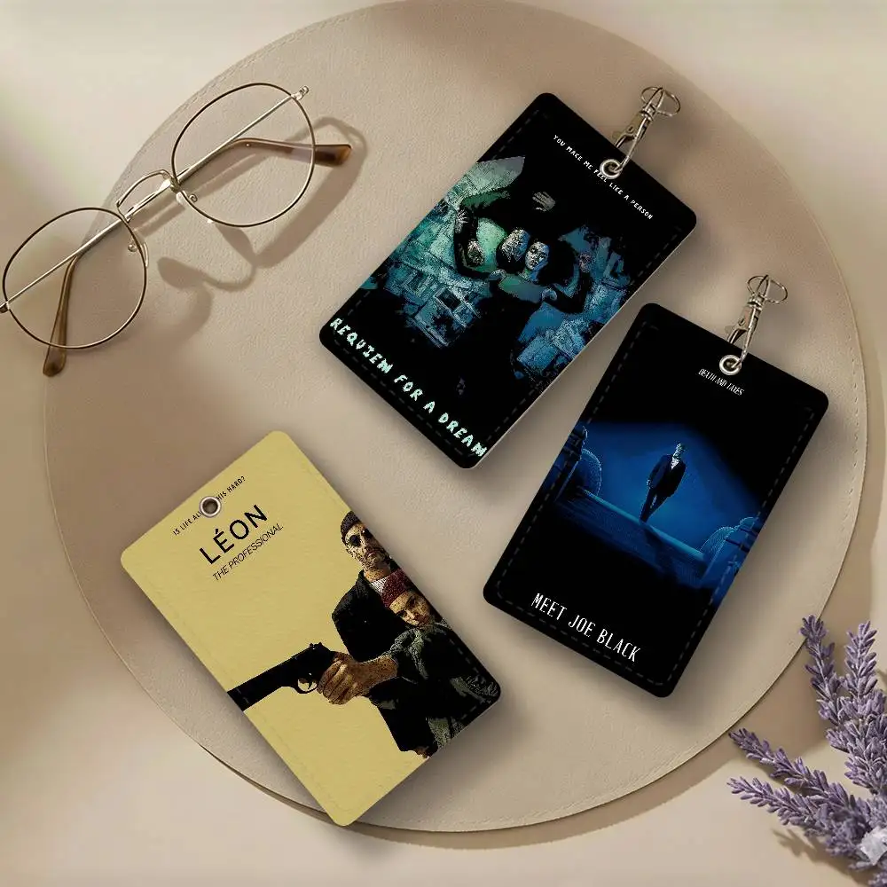 Classic Movie Collection PU Leather Card Holders Anti-lost Protective Cover Cases Cards