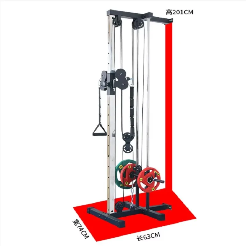 Wall Mounted Cable Cross Rack Station Pulley Tower Single Cross Machine Pin Load Selection Household Machine