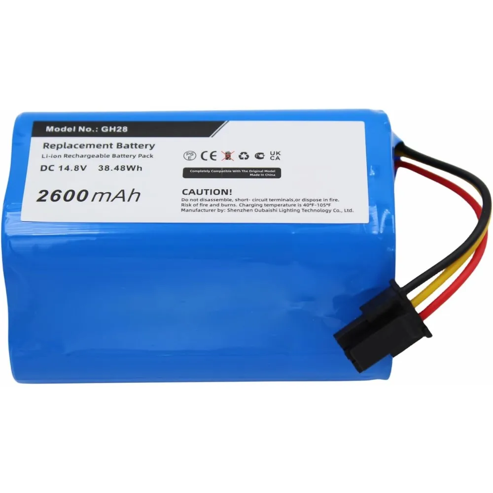 14.8V Battery For Liectroux Robot B6009 Q8000 ZK808 DH860 Haier GH28 BT350G, JD330 T520 TAB-J3000B Plus TAB-T322 Plus TAB-T331