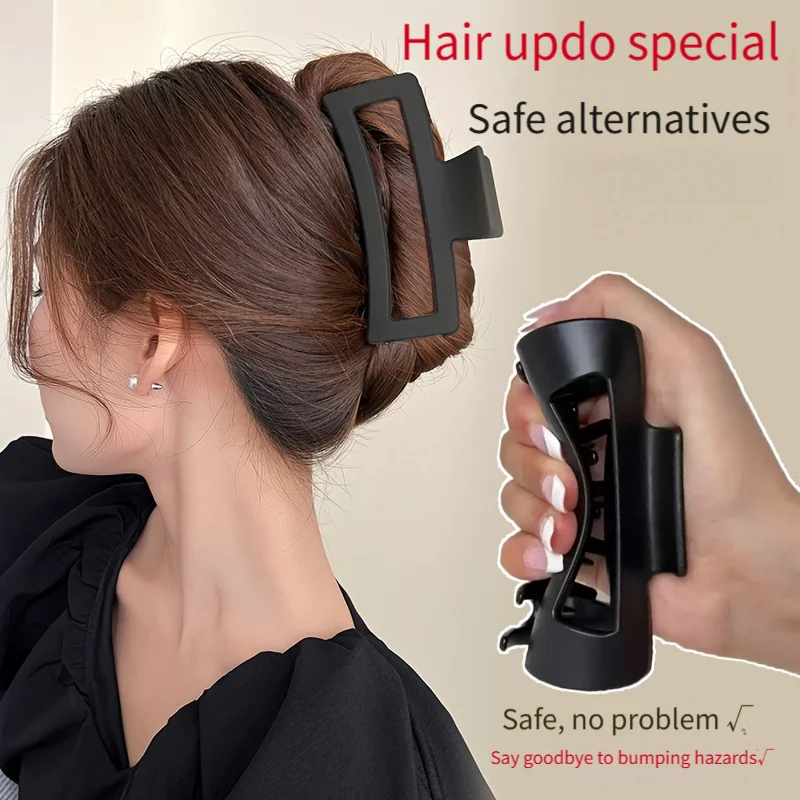 

2-Pack Safe Shark Clips,Premium Anti-Slip Hair Claws with Secure Grip – Durable,Shatterproof Hair Accessories for Styling