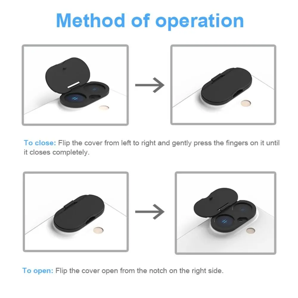 Protective Back WebCam Cover Sticker Anti-Scratch Camera Lens Cap Plastic Phone Lens Privacy Protector for iPhone 16/16Plus