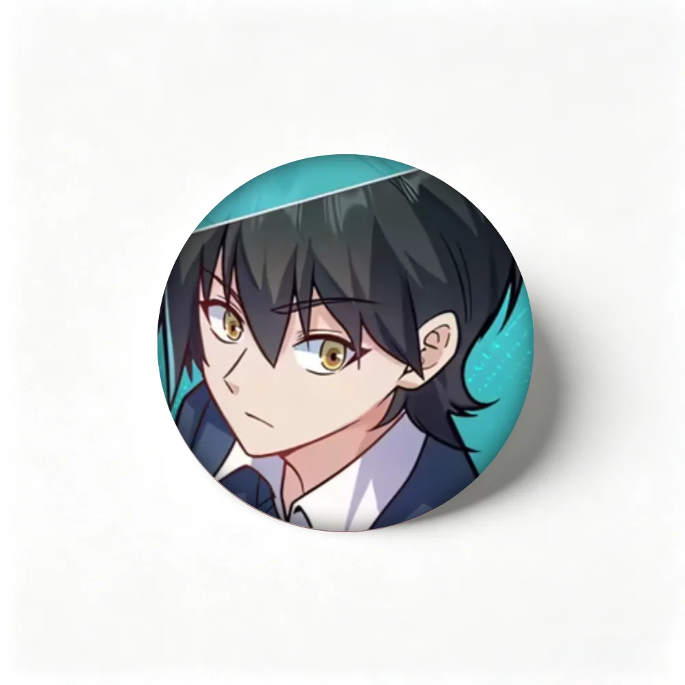 Cartoon Badge, Original Comic Young Man Pin, Collectible Lapel Brooch, Accessory for Hat & Bag Decoration