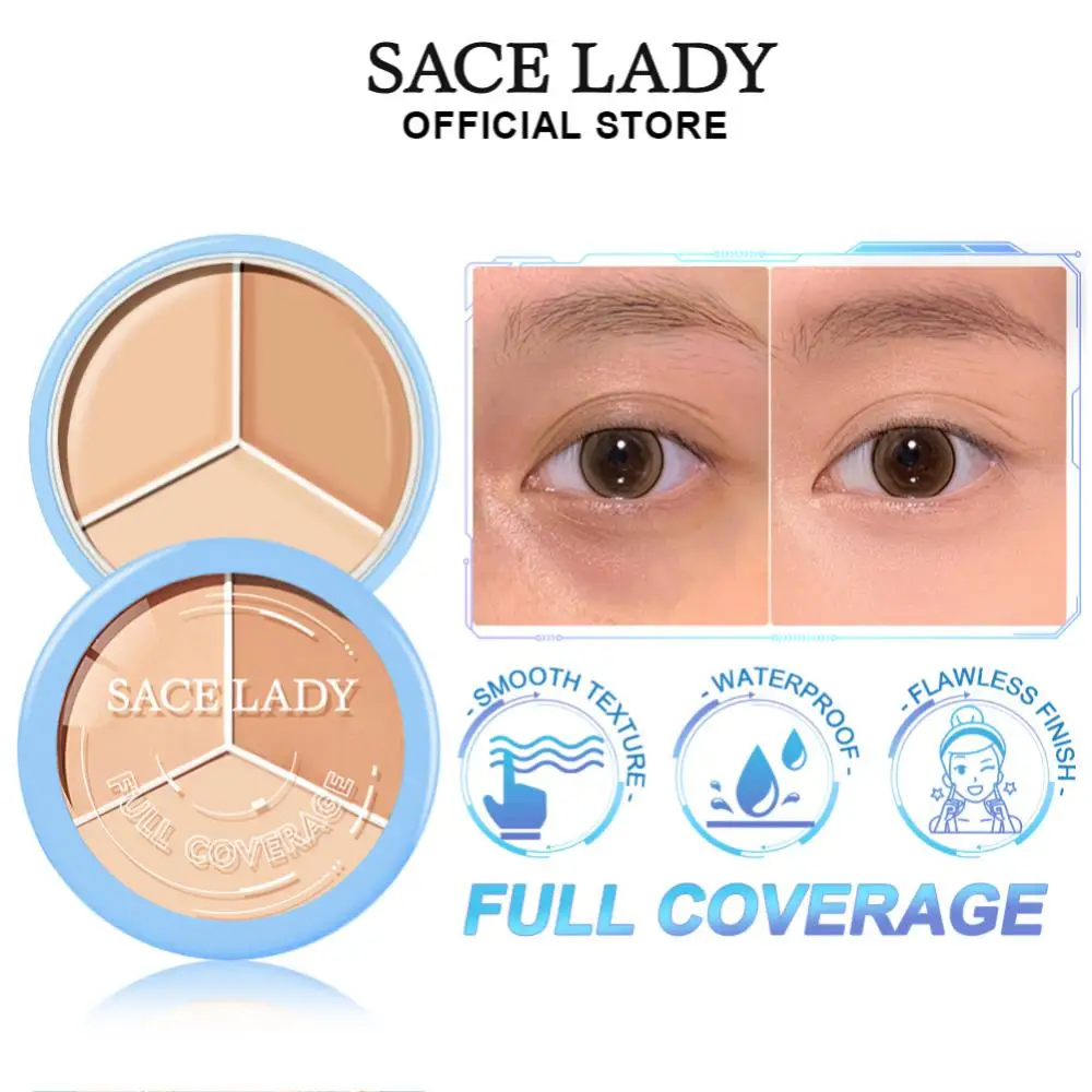 Hot Sale Concealer Palette Lasting Cover Dark Circles Acne Pores Cream Shading Highlighter Moisturize Face Makeup Cometic