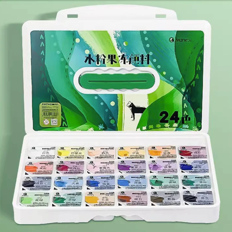 Marley Jelly Paint 24 Colors 30ml Gouache/acrylic Paint Set Children DIY Art Painting Graffiti Paint Suitable for Kids Beginners