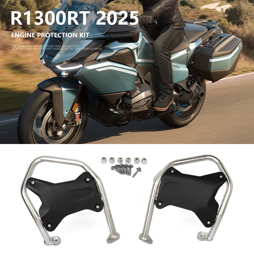 new Engine Protetive Guard For BMW R1300RT R1300 RT R 1300 RT 2025 New Motorcycle Crash Bar Tank Guard Protector Black Silver