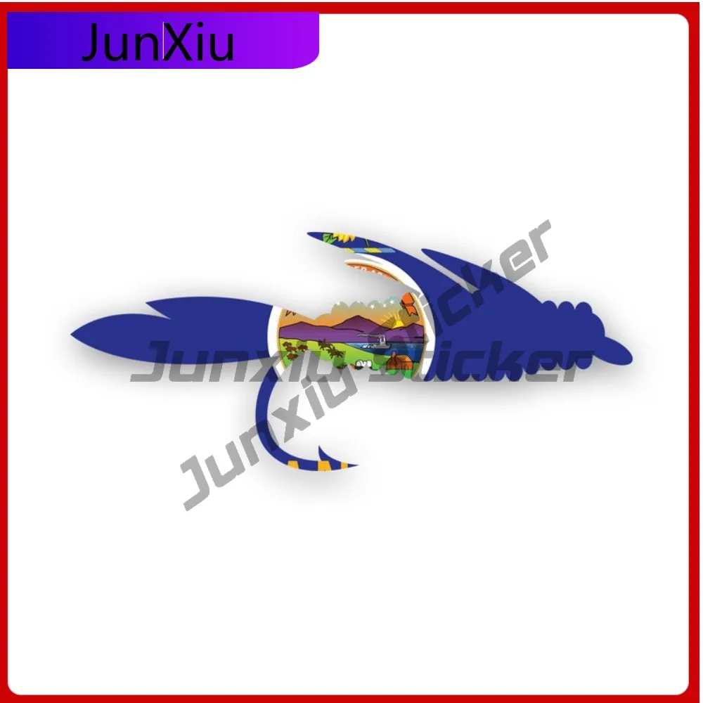 

Kansas Fly Fishing Fade Resistant Scratch Resistant Vintage For Bumper Motorcycle Helmet Self Adhesive Easy To Remove Decoration