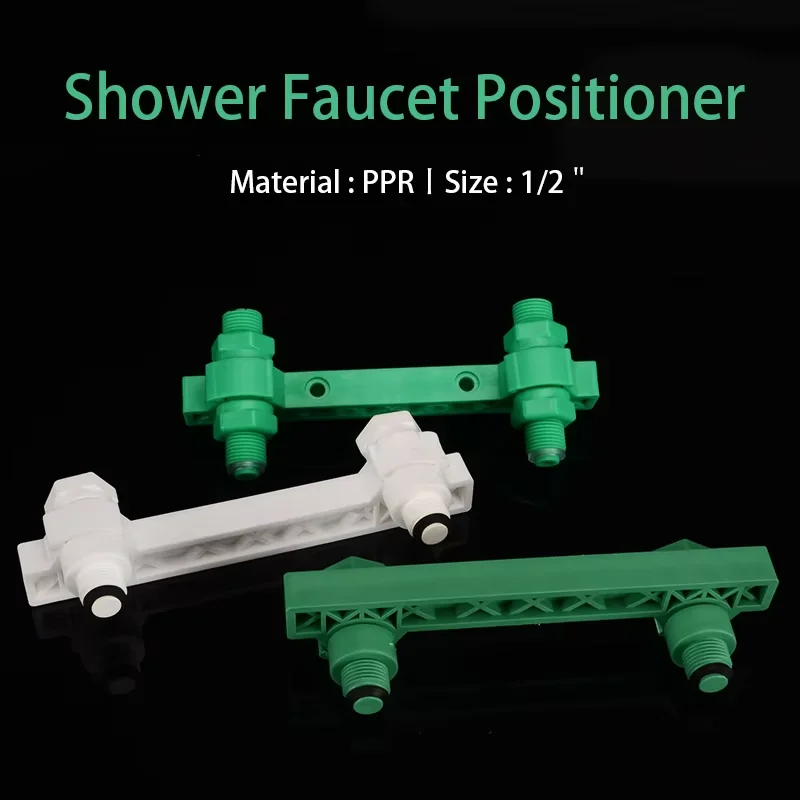 

PPR Shower Faucet Holder 1/2＂Male Thread Tap Fixed Double-joint Shower Locator Accessories Single-joint