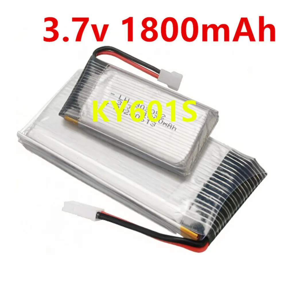 3.7V 1800mAh KY601S Mini Drone Battery with xh2.54 Plug for SYMA X5 X5S X5C X5SC X5SH X5SW M18 H5P H11D H11C RC Toys
