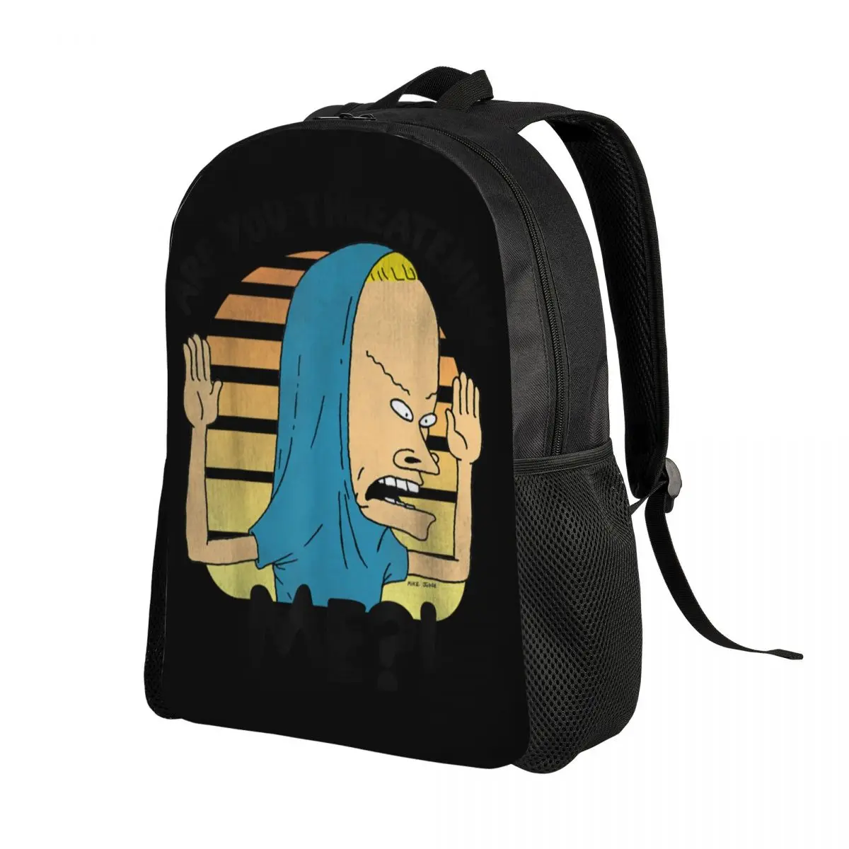 MTV Beavis und Butthead Laptop Rucksack Frauen Männer lässig Bücher tasche für Schüler College-Studenten Vintage Cornholio Zitat Grafik tasche