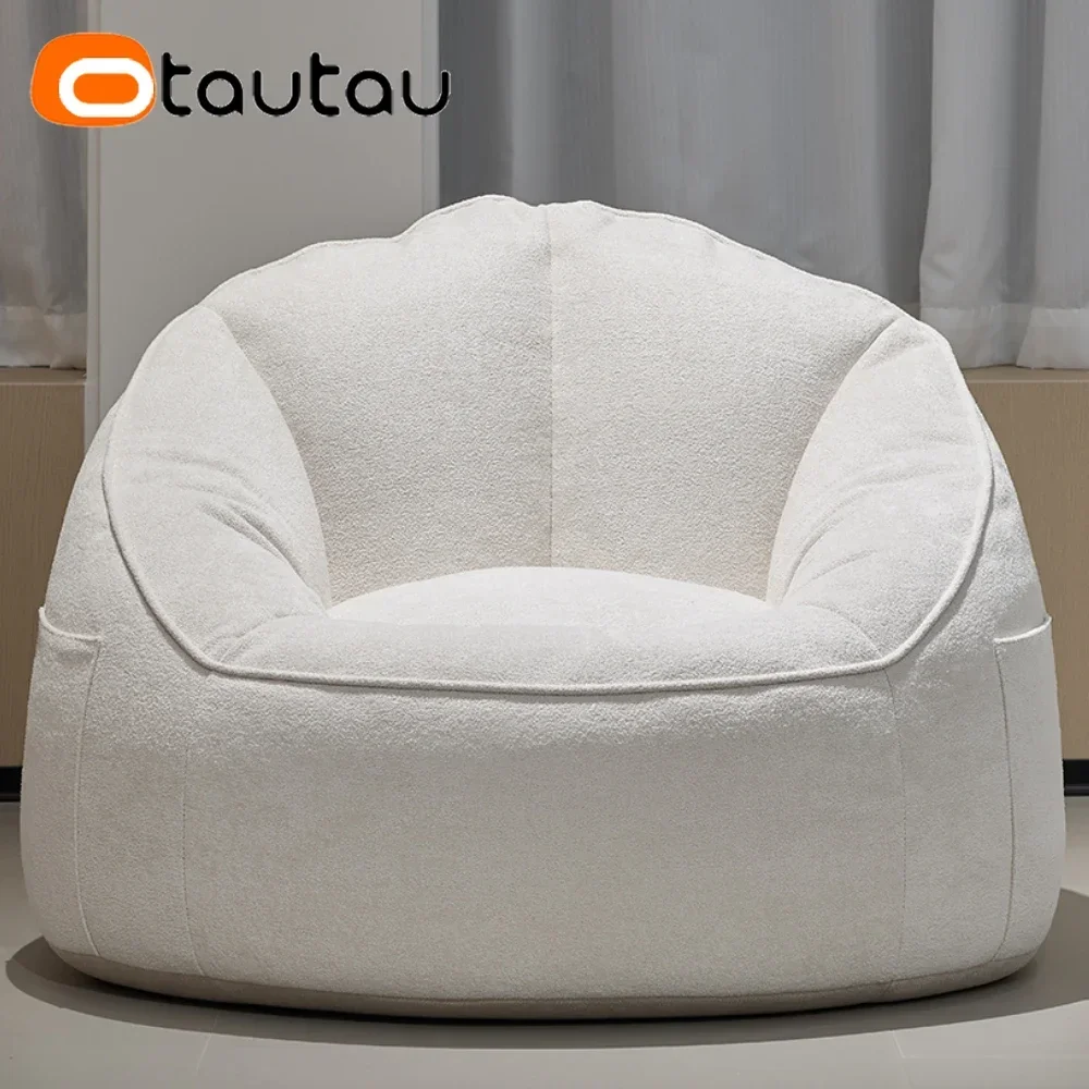 OTAUTAU Bean Bag Pouf Cover Without Filler Outdoor Waterproof Beanbag Chair Puff Ottoman Salon Garden Beach Sofa Bed Sac SF116