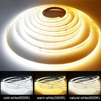 Linear Dimmable 24V 12V COB LED Strip Lights 8mm 320LEDs/M Flexible LED Tape Ribbon for Room Decor 3000K 4000K 6000K 5M 10M