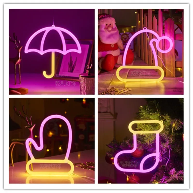 Double Sided Gamepad Neon Light Fashion Pendant Night Light Multipurpose Decorative Wall Mounted Light USB Powered