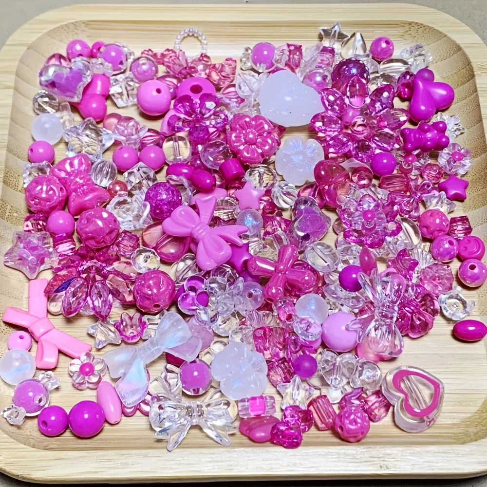50 gr/paket Gemischte Stil Gemischte Farbe Acryl Lose Perlen Für Armband Halskette Schmuck Machen Liefert DIY Handgemachte Zubehör – Detail 9