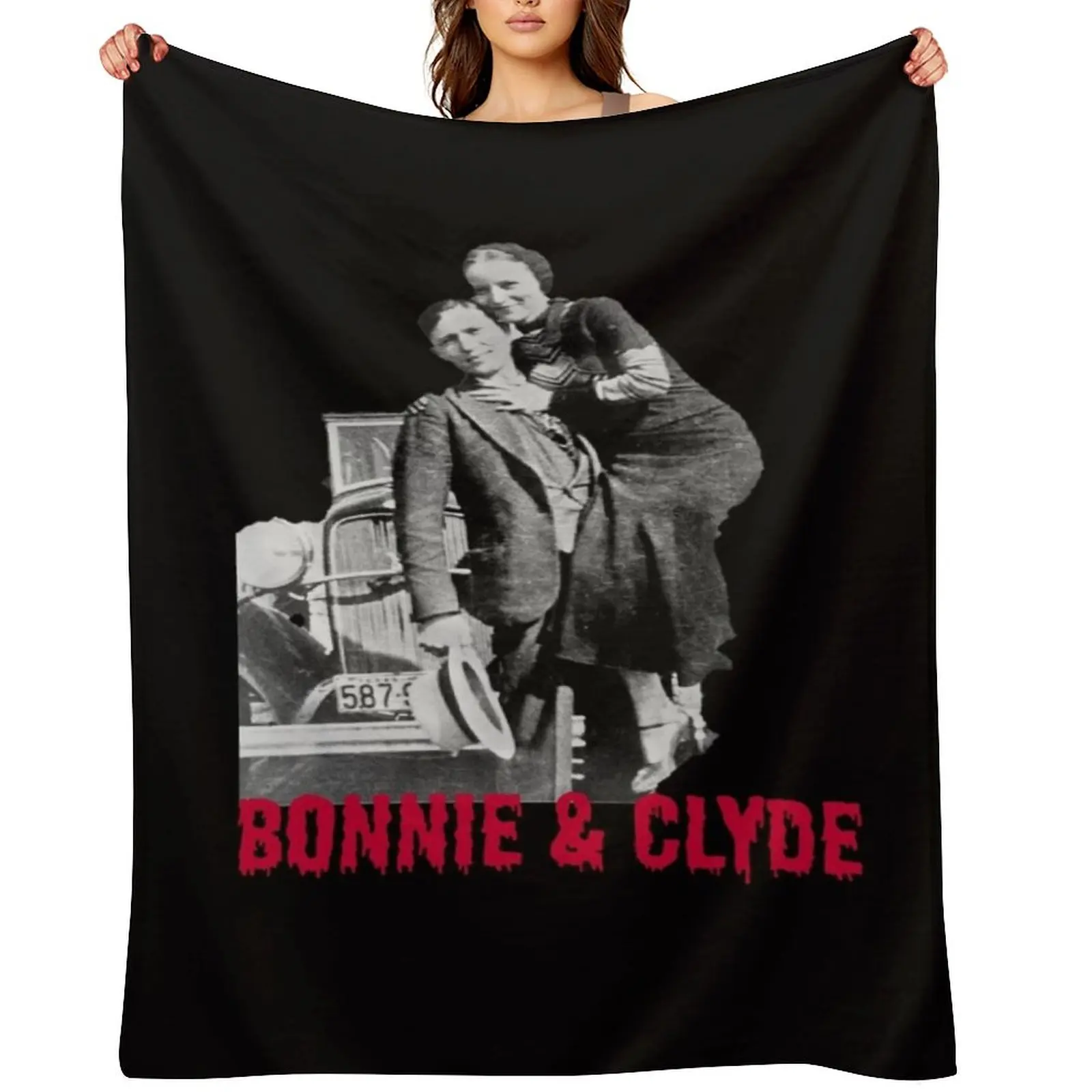 

Bonnie & clyde by pandemic2020 Throw Blanket Retros Soft Plush Plaid Thermals For Travel Bed covers Blankets