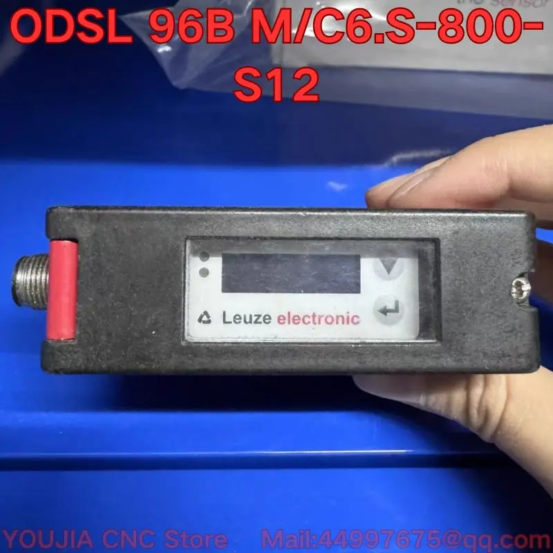 The new ODSL 96B M/C6.S-800-S12 optical ranging sensor function test is normal