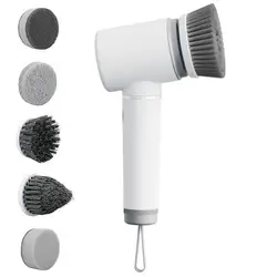 Electric Spin Scrubber Power Scrubber Cordless With 5 Replaceable Cleaning Brush Heads Scrubber For Cleaning Tub Tile Floor Sink