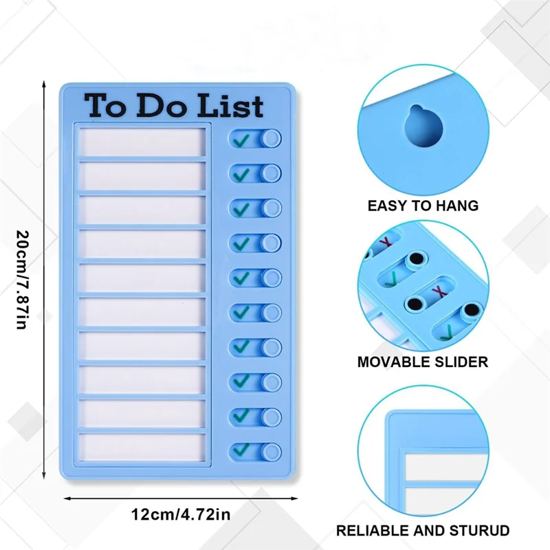 Upgraded 4Pcs Dry Erase Memo List Board Chore Chart RV List Board With 10 Dry Erase Paper