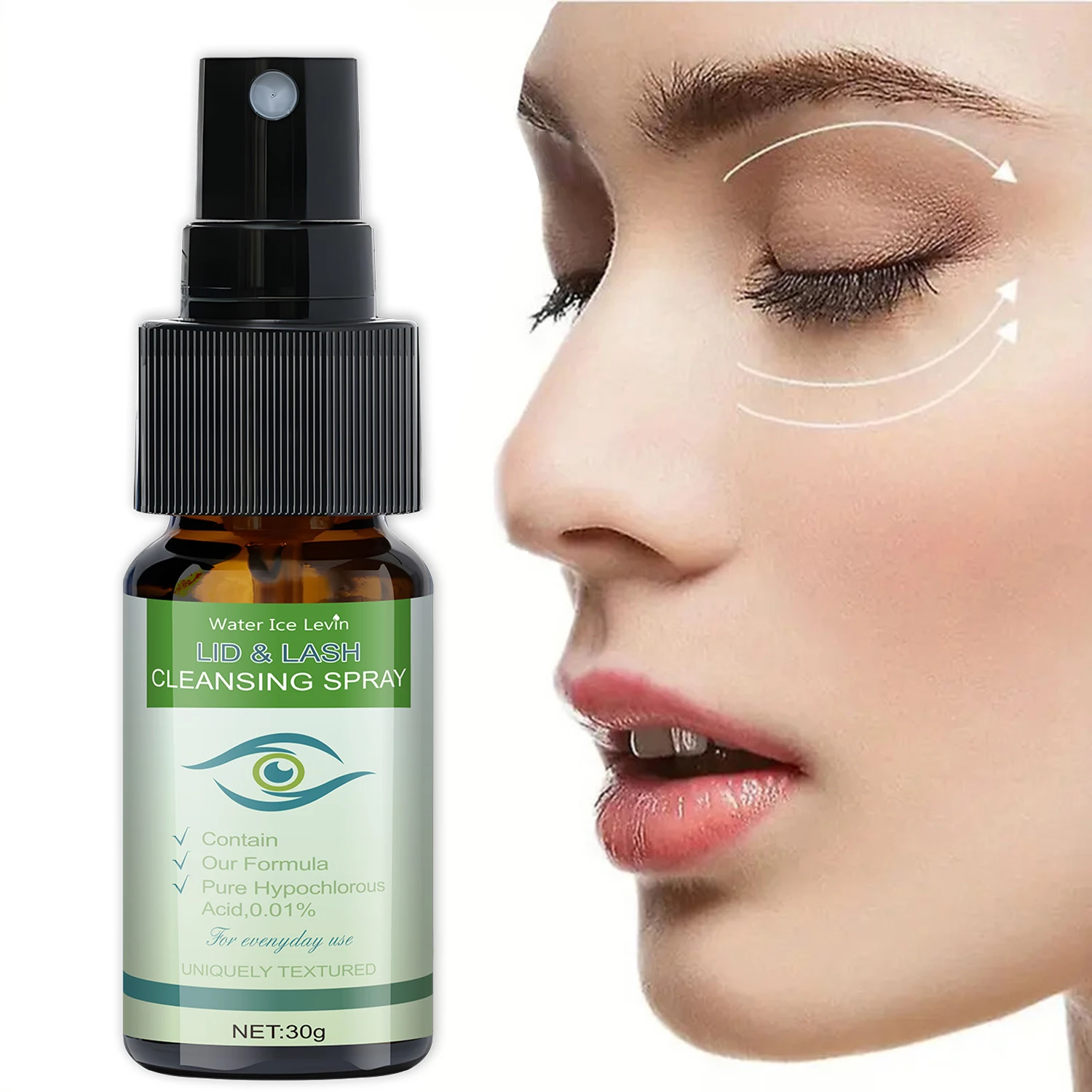 Eye Essence, Advanced Eye Care, Low-Concentration Hypochlorite Gently Cleanses Sensitive Eyes, Deeply Penetrates, Moisturizes, Cleanses, and Nourishes