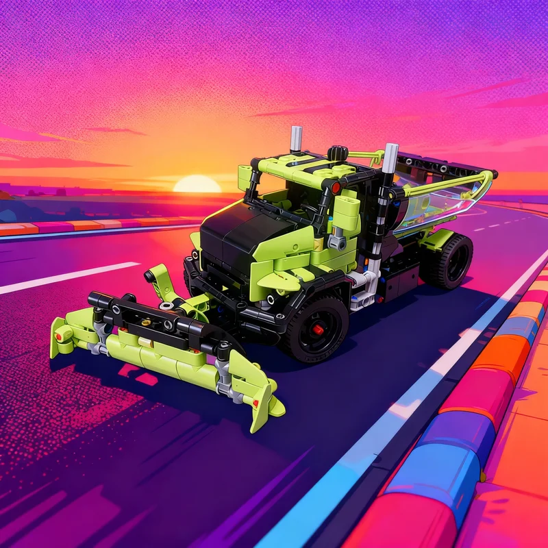 

752 детали MOC: Альтернативная модель снегоуборочной машины, технический конструктор, рождественский подарок, игрушки, блоки, архитектурный набор для сборки, креативная идея DIY