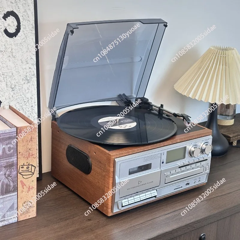 All in One Wireless BT Double Cd Music Vinyls Record Player,antique Gramophones for Sale