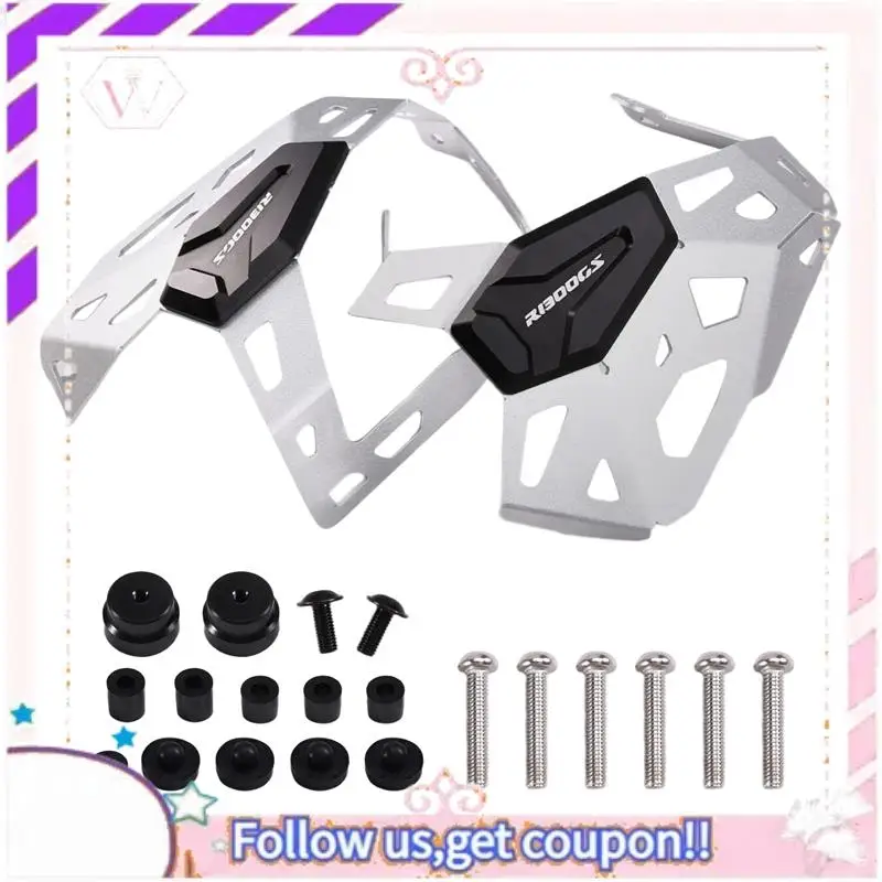 

Easy To Use For BMW R1300GS Cylinder Head Guards For BMW R1300GS Engine Protection For BMW R1300GS Silver+Black