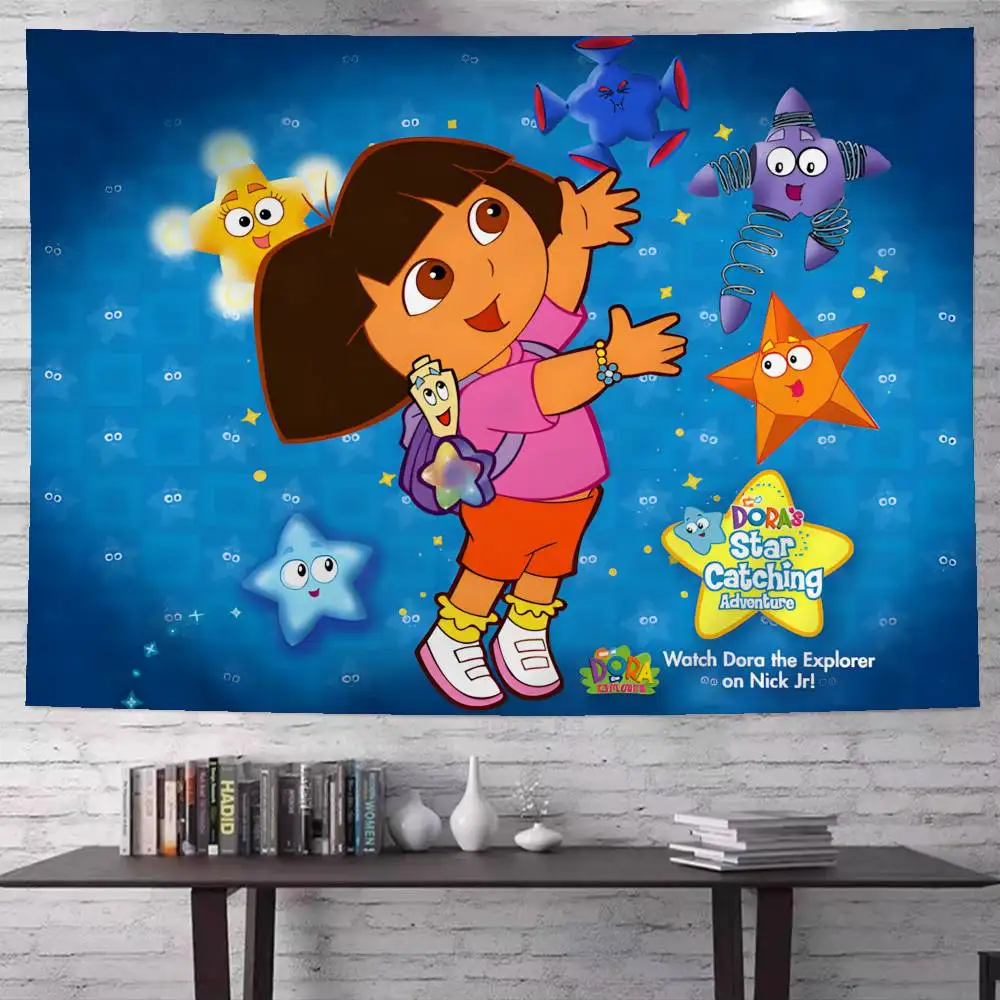 D-Dora Classic Anime Explorer Colorful Tapestry Wall Hanging Wall Hanging Bohemian Wall Tapestries Mandala Wall Hanging Sheets