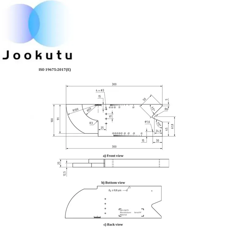 

Ultrasonic Standard Test Blocks PAUT-IIW Flaw Detection Test Block Support Customization