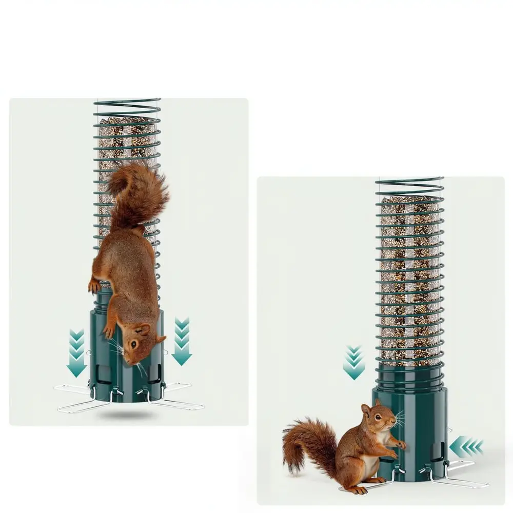 Spiral Dispenser Outdoor Hanging Bird Feeder For Garden Backyard Patio Decor Pet Bird Watching Accessory