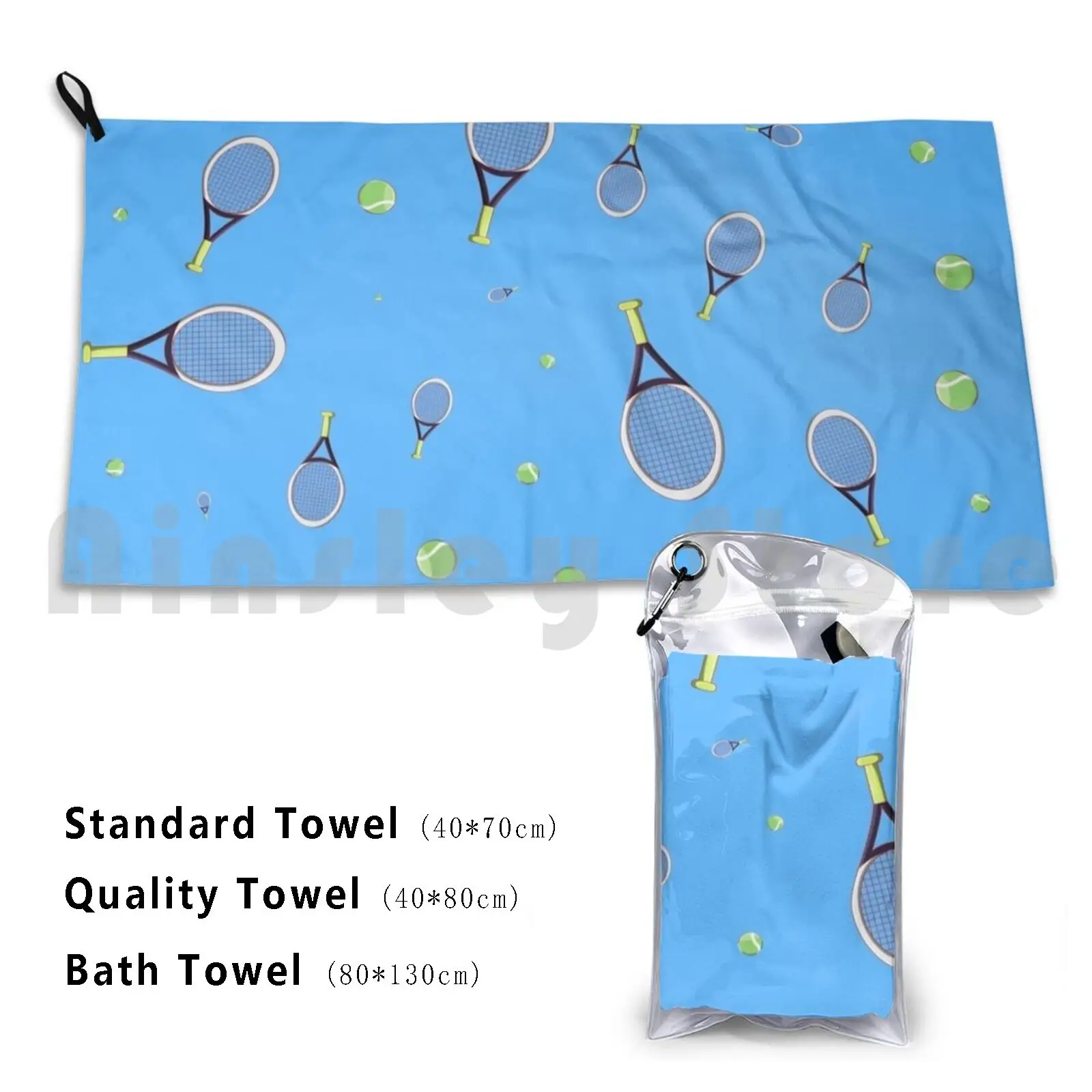 Pelota de tenis y raqueta, patrón deportivo, toalla personalizada, Toalla de baño, pelota de tenis, raqueta de tenis, deportes de tenis