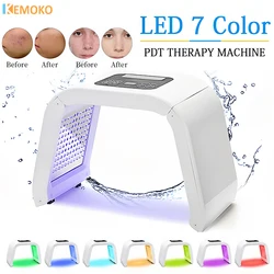 Mascarilla Facial PDT con fotones LED, 7 colores, para salón, SPA, uso doméstico, rejuvenecimiento de la piel, antiacné, ilumina las arrugas, cuidado de belleza