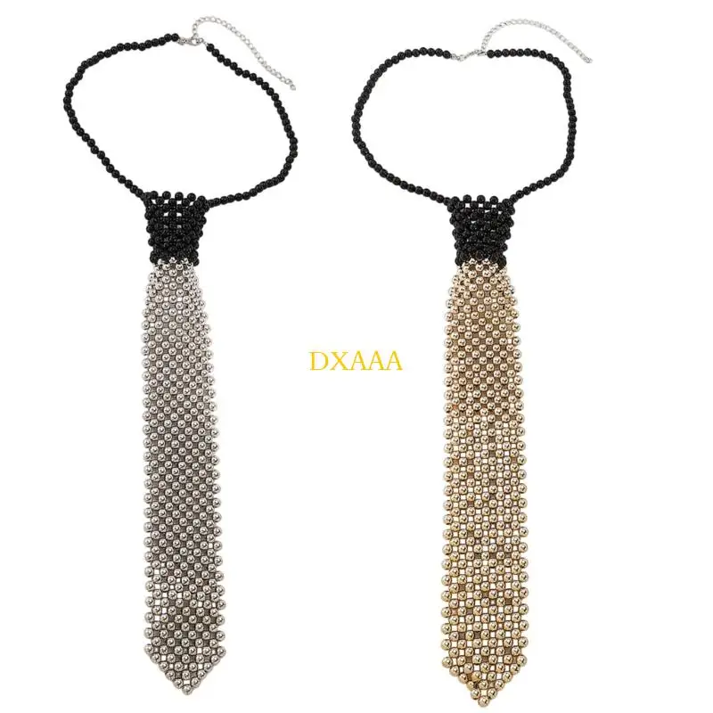 

Привлекательное колье-чокер DXAA из бисера и жемчуга идеально подходит для свадебных нарядов, вечеринок и ночных клубов.