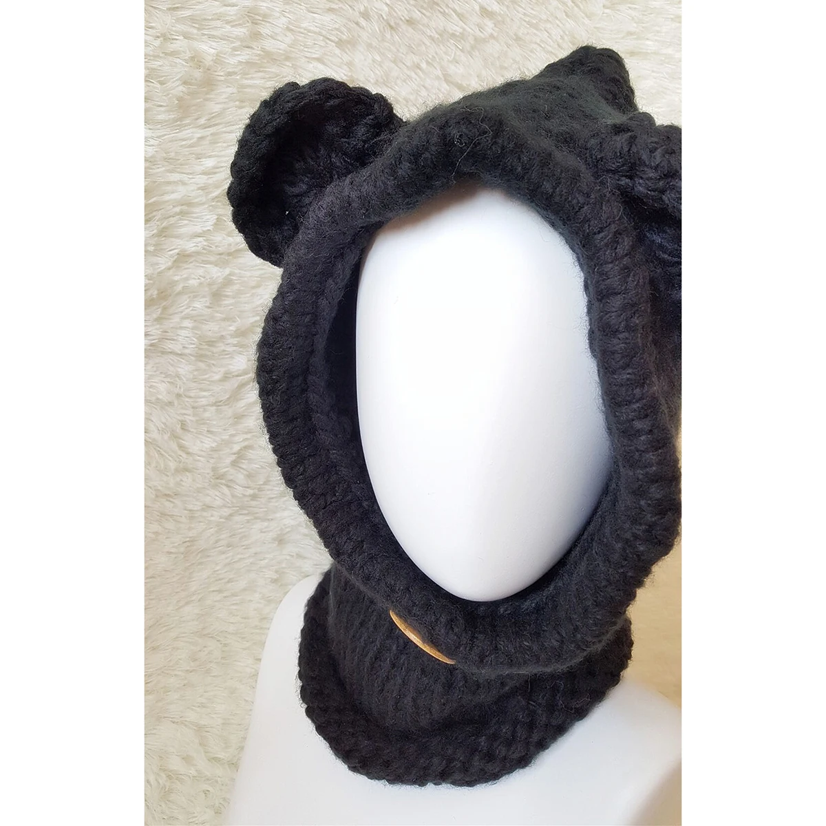 

Kids Winter Beanie Warm Wool Knitted Caps Texture Hat With Scarf Unicorn Wool Knitted Beanie Design Bear Style