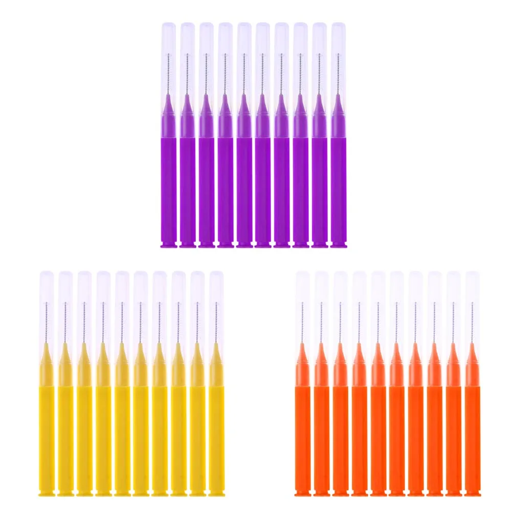 8Pcs Interdental Brush Dental Brush Picks Ultra Fine Interdental Cleaners Soft Tooth Cleaning Tool Bendable for Dental Care