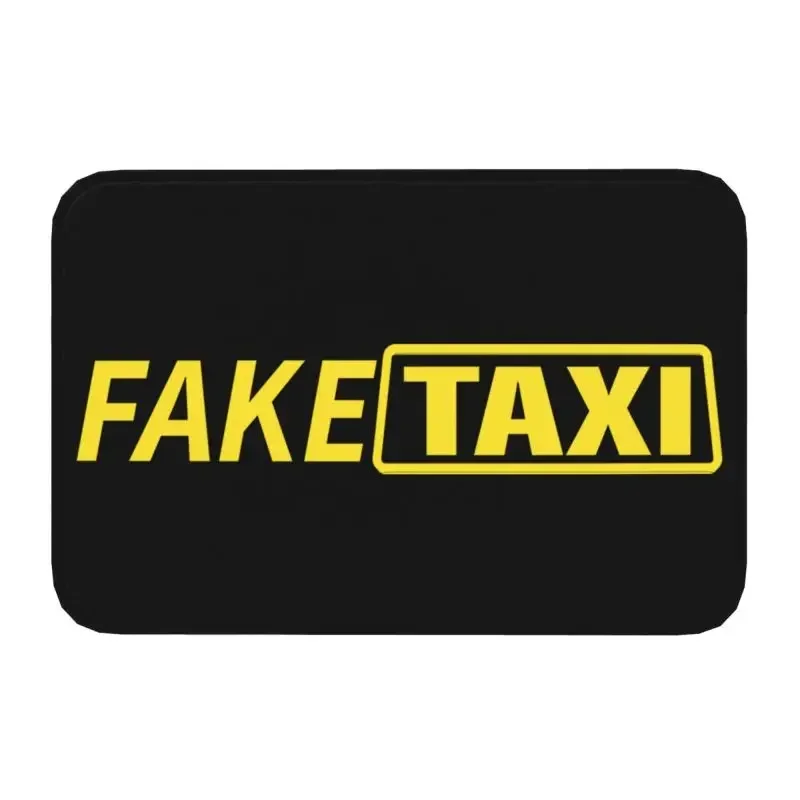 Personalized Fake Taxi Doormat Mat Anti-Slip Kitchen Bath Toilet Rug Carpet 40*60cm kitchen rug